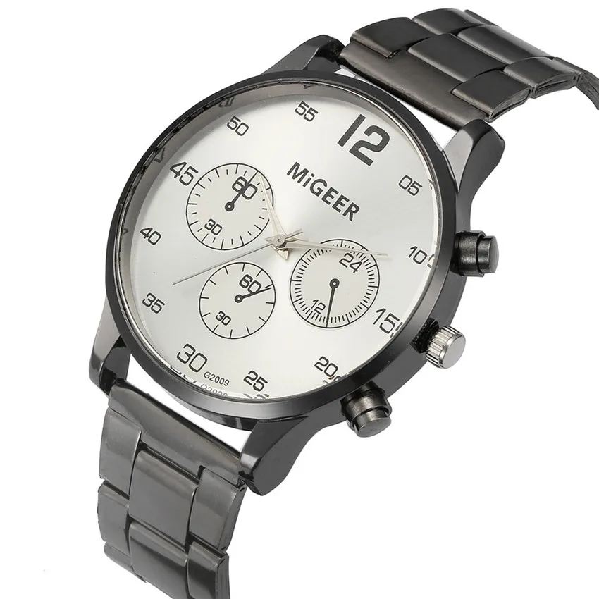 Дизайн модные мужские часы с кристаллами из нержавеющей стали аналоговые кварцевые наручные часы новые мужские спортивные кварцевые часы наручные часы