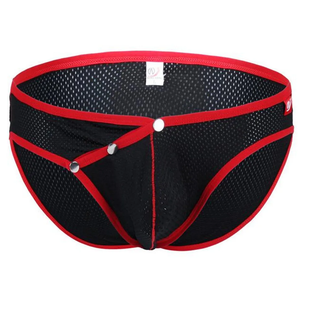 Buy Sexy Male Briefs Men Fashion Buckle Underwear