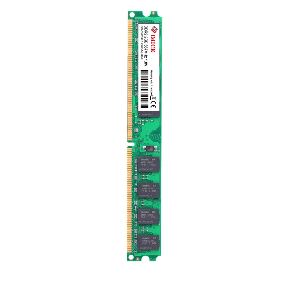 SNOAMOO Настольный ПК DDR2 2X2 Гб ОЗУ 800 МГц 667 МГц PC2-5300U CL6 240Pin 1,8 в память для AMD и Intel совместимая Компьютерная память