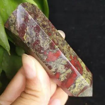 

Natural Green Point Mineral Crystal Quartz Obelisk Decoration Healing