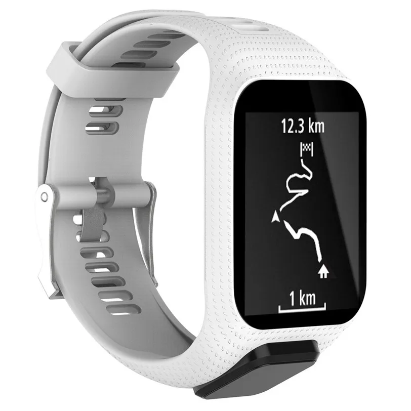 

Replacement Silicone Band Strap For TomTom Runner 2 / 3 Sport GPS Watch Aug28 Rubber Watch Loop Parts Drop Shipping