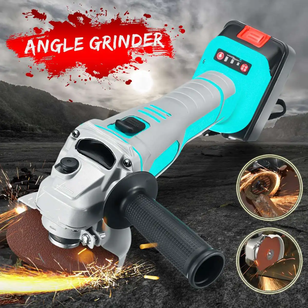 

Doersupp 188VF/218VF Brushless Electric Angle Grinder Cordless Polisher Polishing Machine Cutting Tool Set 1 or 2 Li-ion Battery