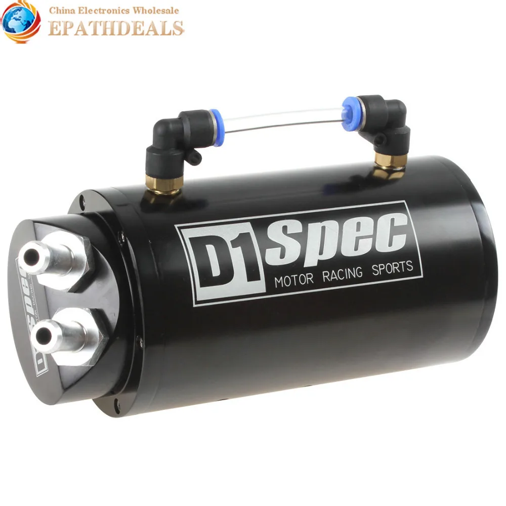 

Round Billet Aluminum 750ML Racing Turbo Engine Oil Catch Reservoir Tank / Can