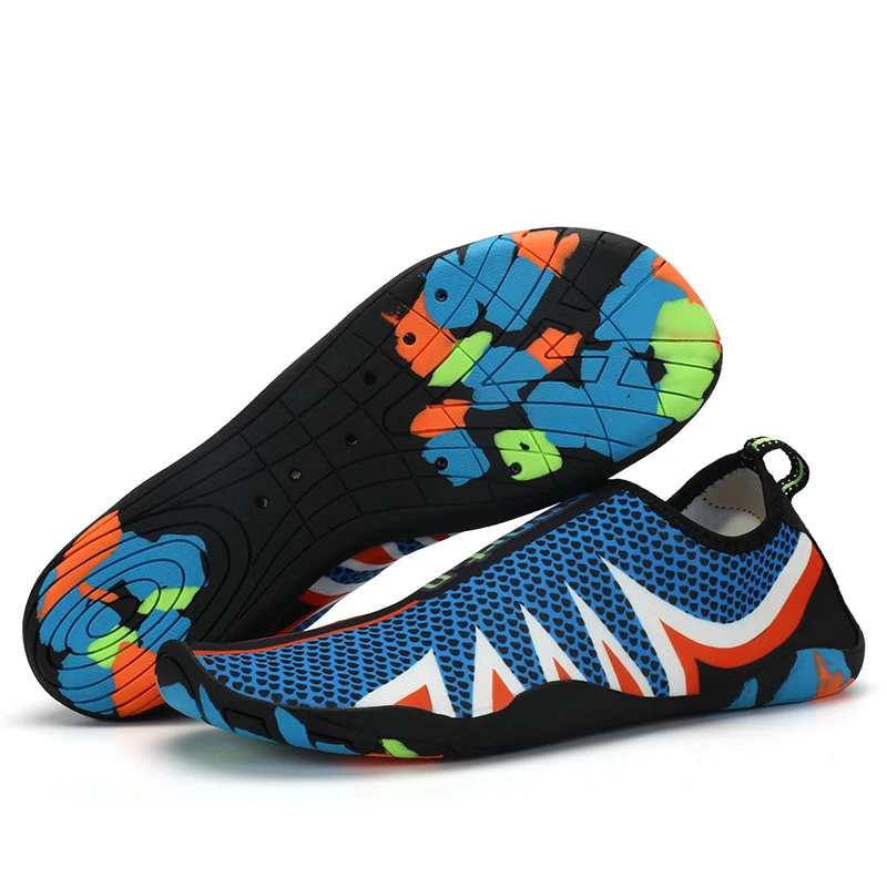 أحذية ماء الرجال الصيف صنادل شاطئ سريعة تجفيف أكوا أحذية امرأة تنفس المنبع أحذية الغوص السباحة الجوارب رياضية