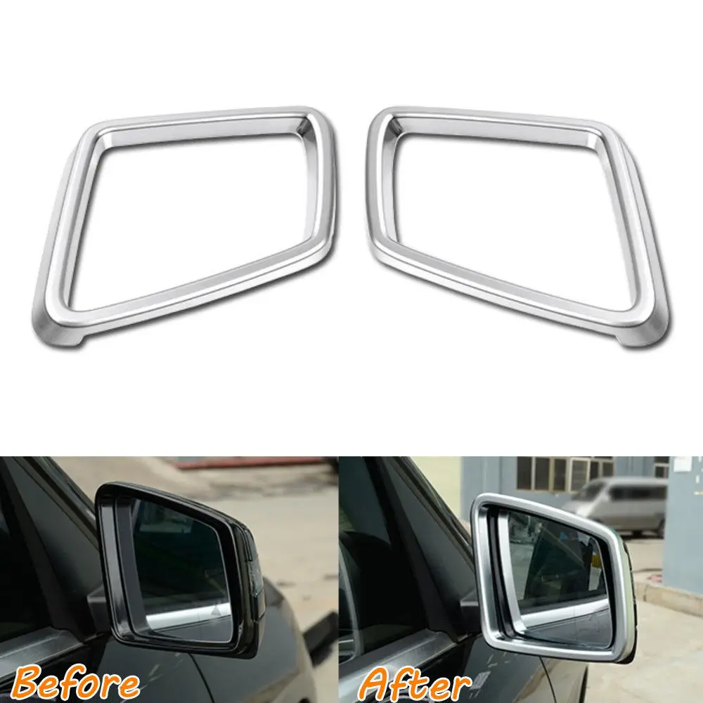 

2Pcs Door Side Mirror Rearview Frame Cover Trim Decoration For Benz W166 GL350 GL450 GL500 GL63 AMG ML350 ML500 X166 2014