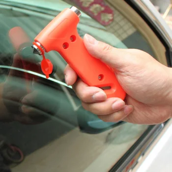 

2 In 1 Mini Car Safety Hammer Life-Saving Escape Hammer Cutting Knife Multi Tool Car Window Broken Emergency Glass Breaker