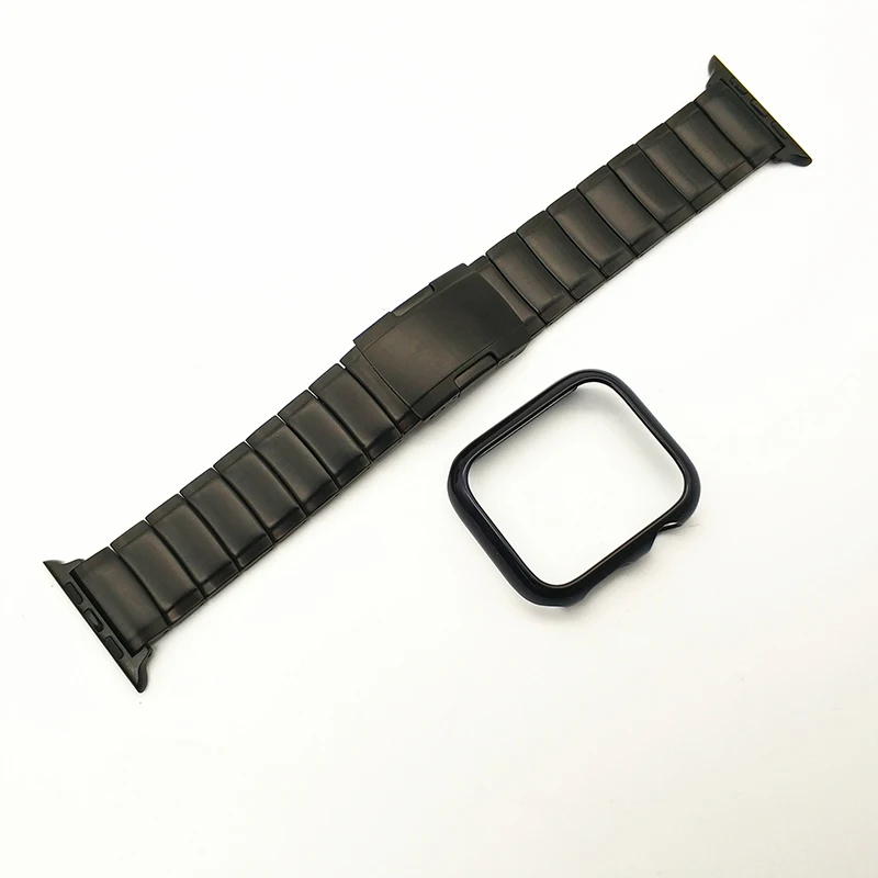 Прочный металлический стальной ремешок AKGLEADER для Apple Watch серии 5 4 3 2 1 iWatch браслет высокого качества из нержавеющей стали ремешок для часов