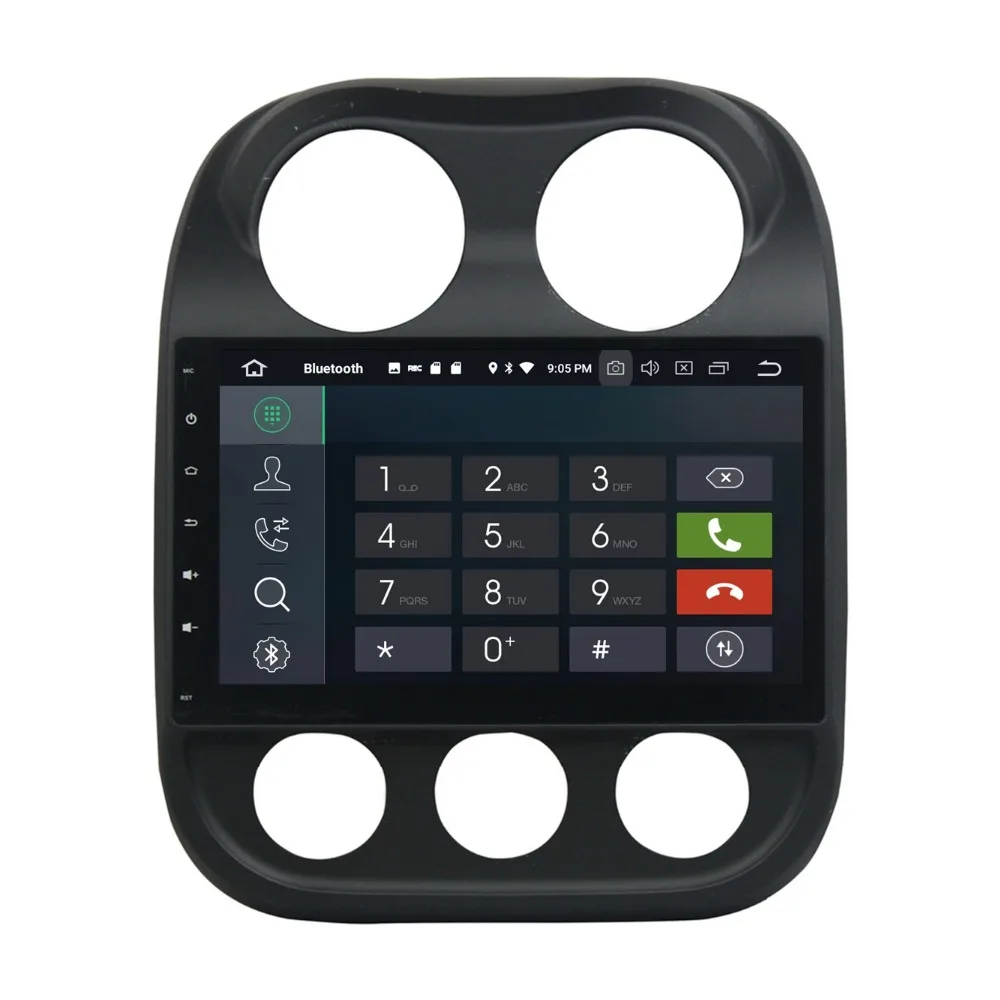 Clearance 10.1" Android 8.0 Car DVD Radio GPS Navigation for Jeep Compass 2014 2015 4GB RAM Car Audio Bluetooth WIFI USB 32GB ROM 7