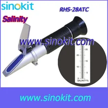 Одежда высшего качества 0-28% соленость черного рефрактометр RHS-28ATC