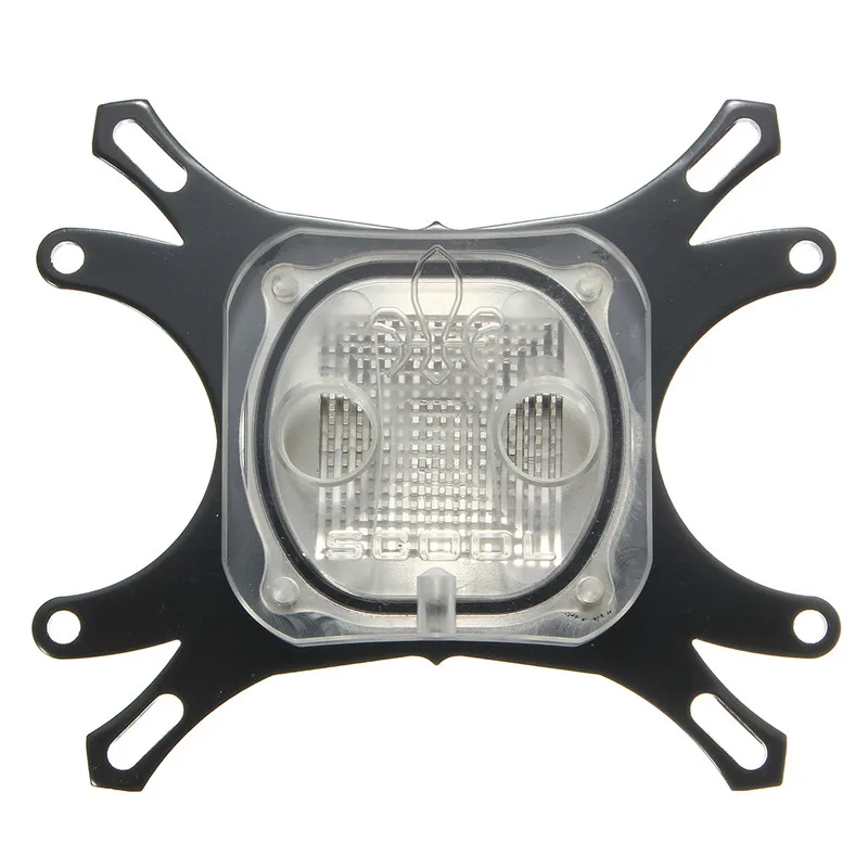 

1pcs CPU Water Cooling Block for Computer Waterblock Base Cool Inner Channel 50mm Computer Cooling Radiator Black