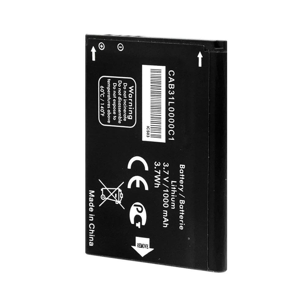 Аккумулятор CAB31L0000C1 3,7 V 1000mAh Для Alcatel A383G VF555 OT-3040 TCL I808 T66 аккумуляторная батарея для телефона высокая производительность