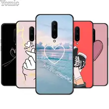 kpop Love on the finger kpop heart Soft Cover for Oneplus 7 7 Pro 6 6T 5T Silicone Phone Case for Oneplus 7 7Pro Black Case