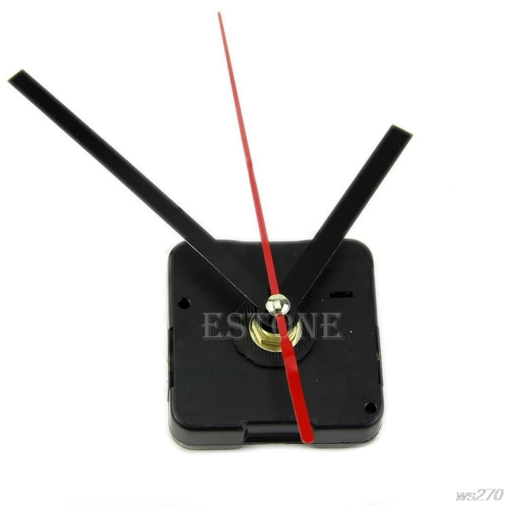 

Hot sale Quartz Clock Movement Mechanism DIY Repair Parts Black + Hands W15 Drop Ship