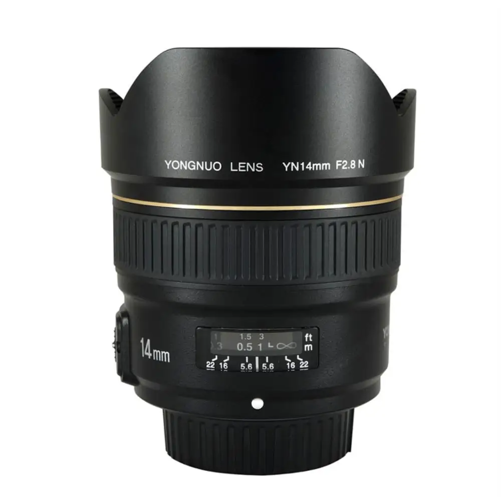 YONGNUO 14 мм F2.8 ультра-широкоугольный объектив YN14mm с автофокусом AF MF с металлическим креплением для Canon и nikon