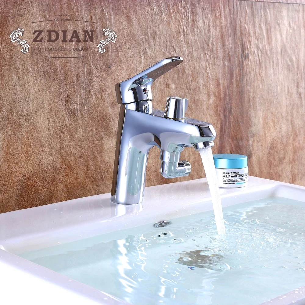 

Fashion Style Home Bath Basin Faucet.Chrome Faucet Cold And Hot Water Basin Faucet Basin Sink Mixer Tap Brass Made Deck Mounted