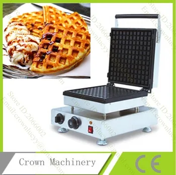 

Best professional 220V/110V electric waffle iron maker machine;Waffle cake oven