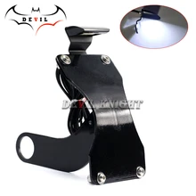 For SUZUKI HAYABUSA GSXR 600/750/1000 GSXS1000/F GSF1250 Curved Vertical Side Mount Registration License Plate Holder