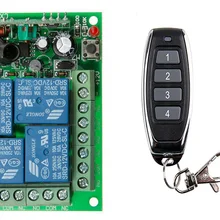Смарт несколько DC 12 V 24 V 10A 315/433 MHz 4CH 4 CH беспроводное реле RF дистанционное управление переключатель приемник+ 1 2 3 4 передатчик жалюзи