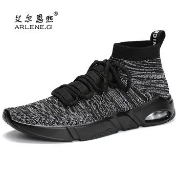 

2018 Tennis Shoes for Men Breathable Air Mesh Cushion Sneakers Outdoor Walking Jogging Sport Shoes Men Trainers Plus Size 39-46