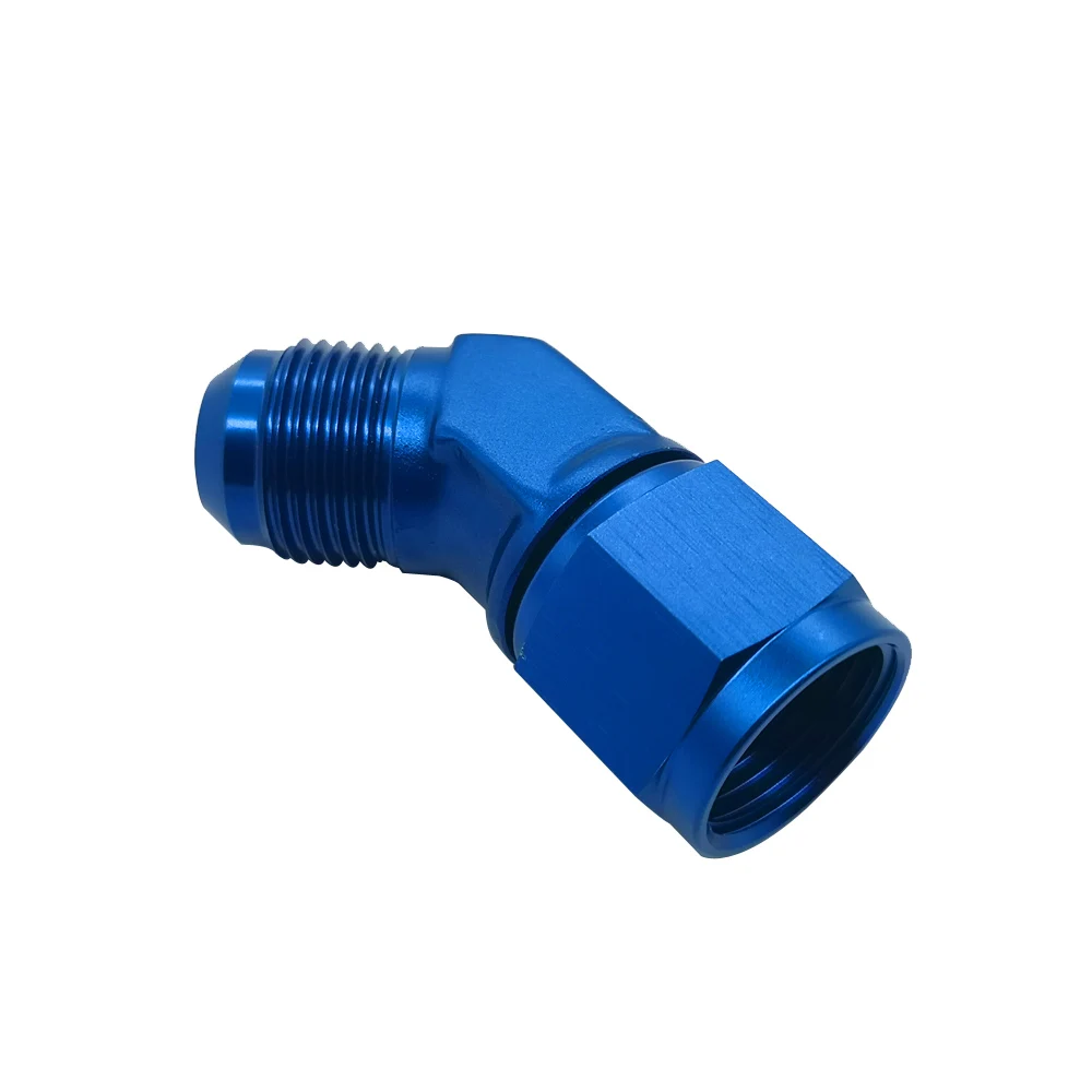 16 AN16 16AN AN TO FLARE FITTING BLACK UNIVERSAL ALUMINUM 90 DEGREE