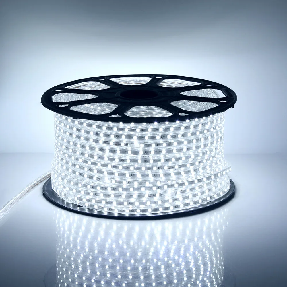  30-100M 60 LEDs/ meter Cool White LED Strip Light Ultra Bright 5050 SMD LED Outdoor Garden Home Str - 32796259971