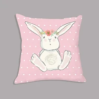 Cute Pink Rabbit Bunny Cartoon Animal Cushion 3