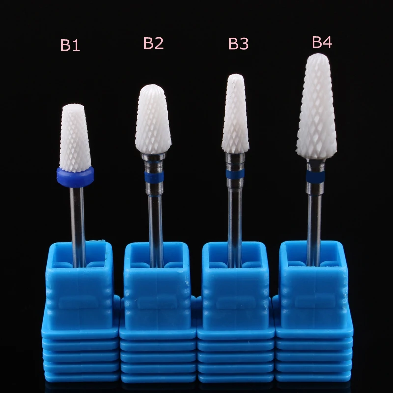 

Ceramic Drill Bit Flame Cone Shaped Bit Milling Cutter for Manicure Medium Coarse