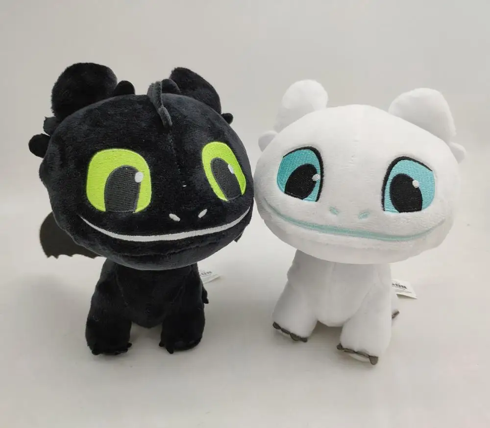 

How to Train Your Dragon 3 Toothless Light Night Fury Dragon Stuffed Plush Soft Doll Toys Kids Birthday Gifts 15cm 17cm 25cm Toy