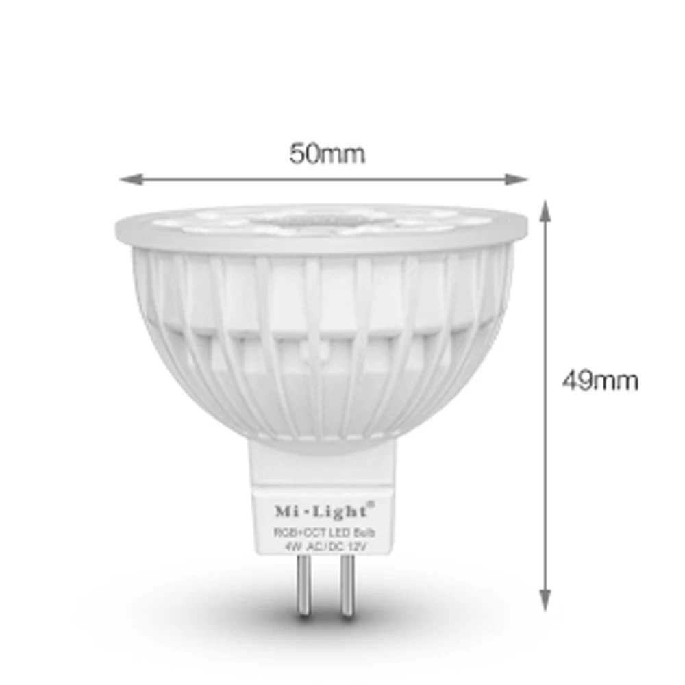 Ми свет 4 W RGB CCT светодиодный Spotlight GU10 MR16 AC 110 V 220 V DC12V 2,4G РФ дистанционного Беспроводной Wi-Fi телефон приложение Управление Светодиодная лампа RGBW лампа