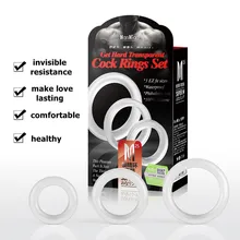 3 Size Reusable Penis Ring Delaying Ejaculation Cock Ring Penis Enlargement Sex Toys for Man Cockring For Men Dildo