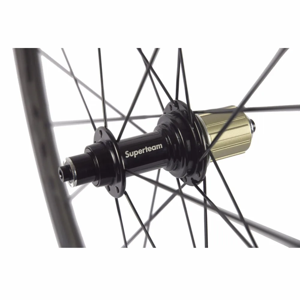 Perfect SUPERTEAM 700C Full Carbon Fiber Wheelset 38mm Ultra Light Carbon Wheels with R13 Hub Tubular 23mm Width Bicycle Wheels 5 Perfect SUPERTEAM 700C Full Carbon Fiber Wheelset 38mm Ultra Light Carbon Wheels with R13 Hub Tubular 23mm Width Bicycle Wheels 5