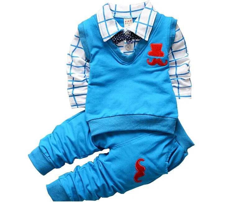 

BibiCola Spring Baby Boy clothing sets Tops + Pants 2pcs Sport Suit Baby clthoes newborn clothes baby boy clothes infant sets