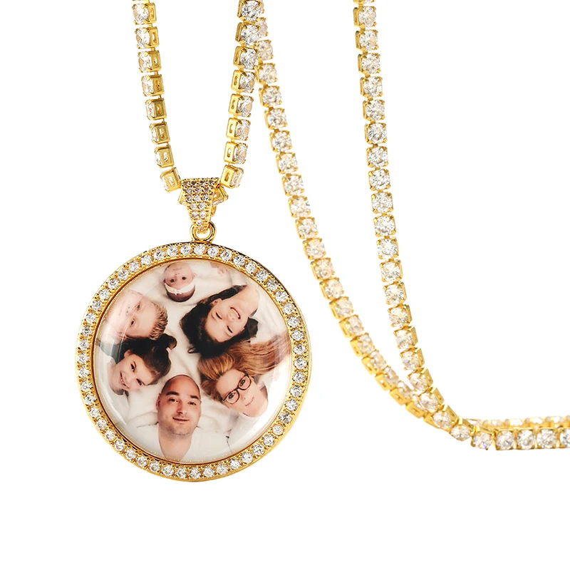 

Personalized Picture Necklace&Pendant Jewelry For Women Custom Yours Photo Necklace Gift Choker Memorial Pet Picture Necklace