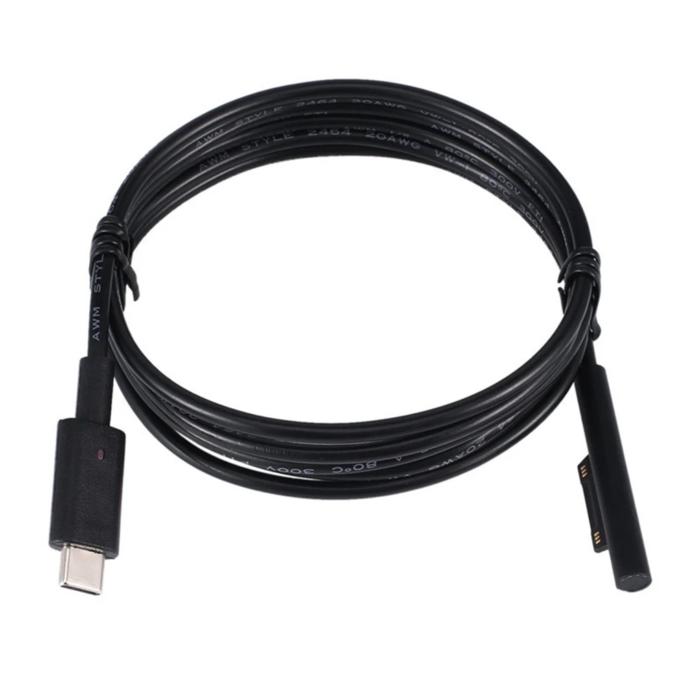 Поверхность подключения к usb type C зарядный кабель для Surface Pro 3 4 5 6 Go Book 15V PD зарядки