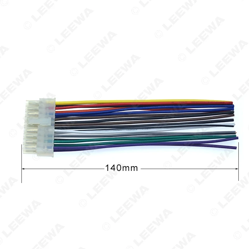 LEEWA 20pcs универсальный автомобильный разъем жгута проводов 18Pin в DVD CD Радио