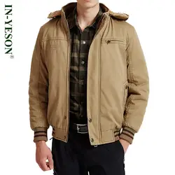 В yeson бренд Военная Униформа Для мужчин; зимняя куртка Теплая стеганая парка Для мужчин куртка русский ветровка пальто мужской флисовая