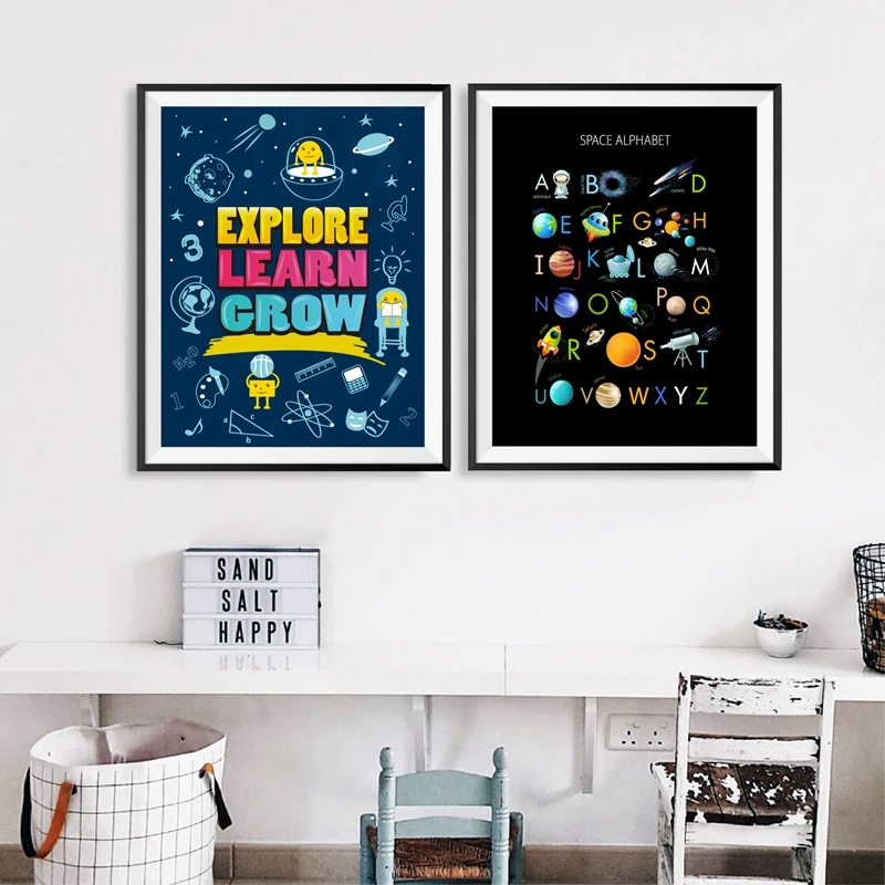 Kids Educational Poster Prints Kids Room Decor