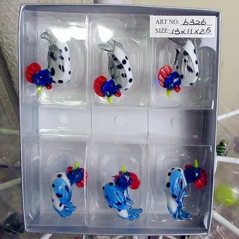 

Murano glass Mandarin Duck figurine garden decoration ornaments Miniatures Glass Cartoon Animal Crafts For Kids Gifts Home Deco