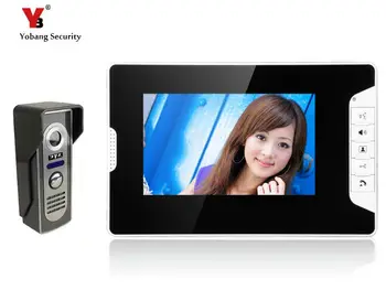 

Yobang Security 7inch Color Rainproof Doorbell Phone Video Monitor Security Camera Video Door Monitor LCD Door Video intercom