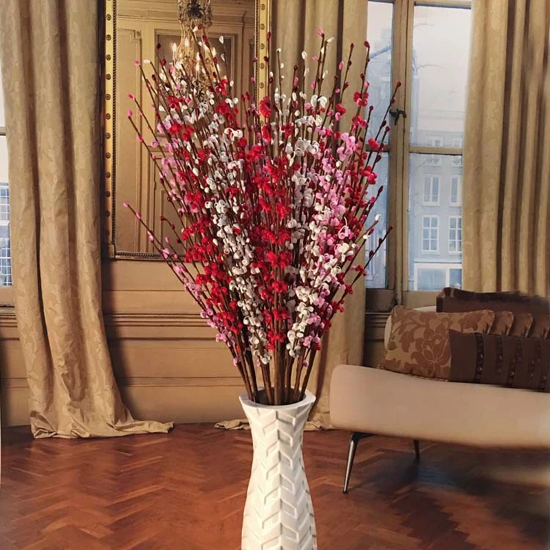 

Artificial flower Simulation Winter Jasmine Flowers PE Flower Material For Wedding Decoration Home Office Decor Flores