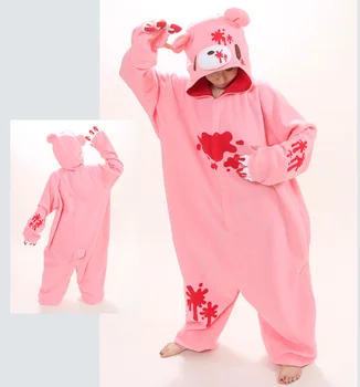 

New Anime Pokemon Violent Bear Cosplay Onesies Costume Polar Fleece Pajamas Party Sheepwear Halloween Pijamas Unisex Cosplay