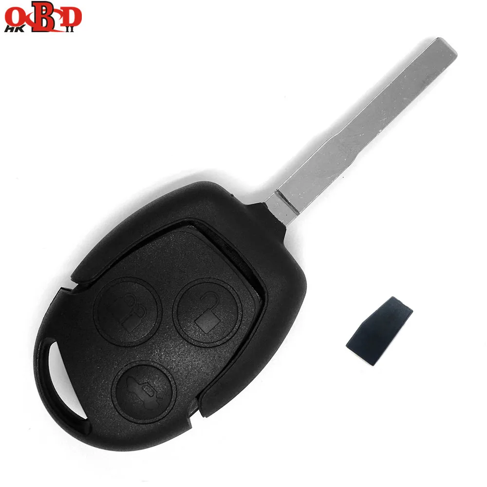 

HKOBDII 3 Buttons Top Quality 433MHZ Remote Emtru Key Fob 4D63 chip For Ford Mondeo Fiesta Focus