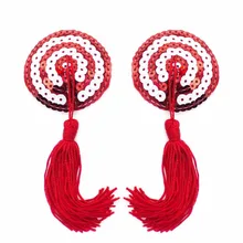 Для женщин покров многоразового пользования для соска крышку липкие чашечки лепестки блесток пирожки кисточкой настенные наклейки круглые Форма тепэл крышка