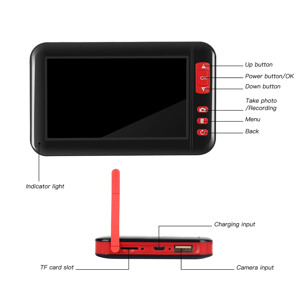 Промышленный эндоскоп Plug And Play эндоскоп для осмотра трубопровода HD 1920x1080 пикселей камера бороскоп камера 8 светодиодов