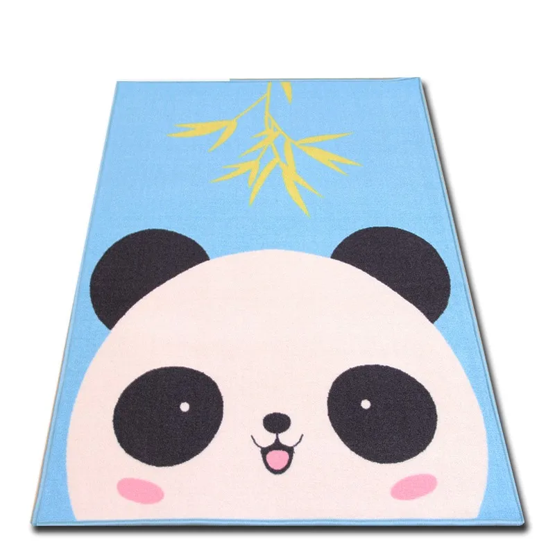 100*130 см коврик животное панда из мультфильма лицо стеганые прямоугольные игровые коврики детские развивающие одеяла плед для ползания для детской комнаты