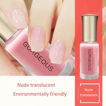 Великолепное однотонное полуперманентное лаковое покрытие, Базовое покрытие, цветной гель для быстрого высыхания, полупрозрачный гель для...(China)