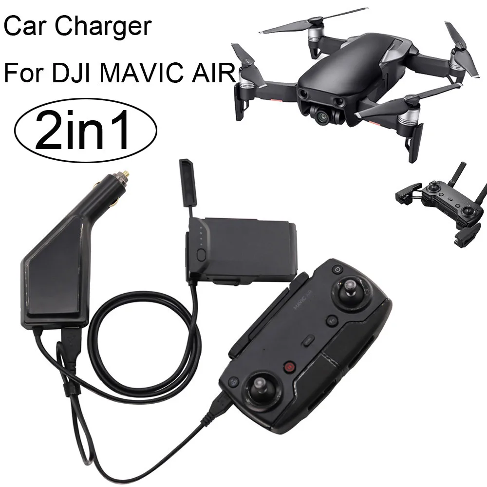 

3in1 Car Charger Adapter For DJI Mavic Air Remote Control & Battery Charging Hub 15J Drop Shipping