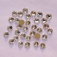 16 срезанных, похожих на SWA Хрустальные Стразы ss20 4,6-4,8 мм прозрачный кристалл для дизайна ногтей Клей на не горячей фиксации Стразы