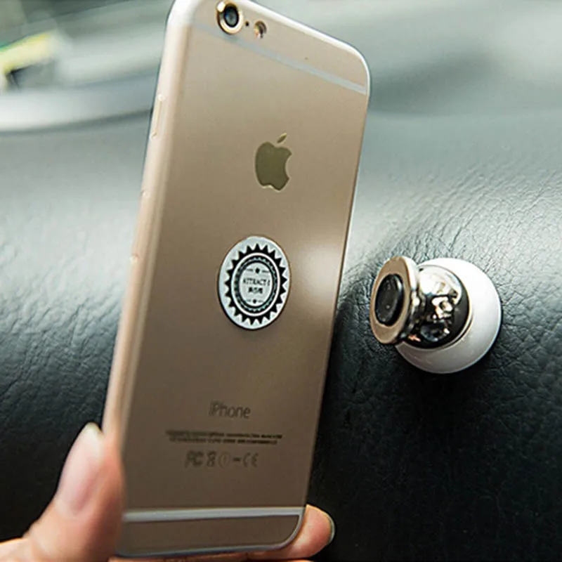 Magnetic Mobile Phone Holder For Samsung Iphone 6 plus Smartphone Universal Rotating Stand