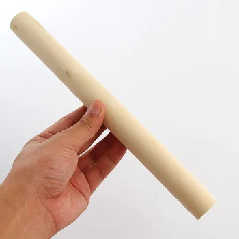 

1Pc Noodle Pizza Cake Dough Pastry Roller Non-stick Cookies Biscuit Tool 28cm Wooden Rolling Pin Bakeware